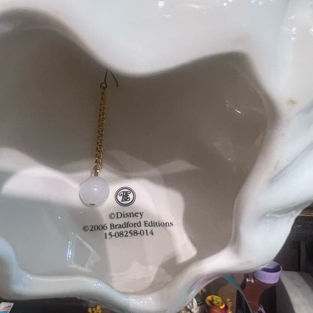 Disney Bradford Editions White Ceramic Ornament - Picture 3 of 3